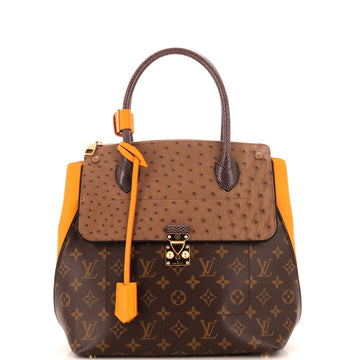 Louis Vuitton Majestueux Tote Monogram Canvas and Exotics MM