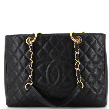 Chanel Grand Shopping Tote Quilted Caviar