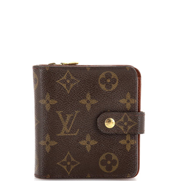Louis Vuitton Compact Zippe Wallet Monogram Canvas