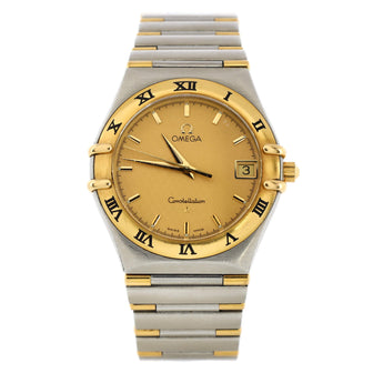 Omega Constellation Quartz Watch Stainless Steel and Yellow Gold 33