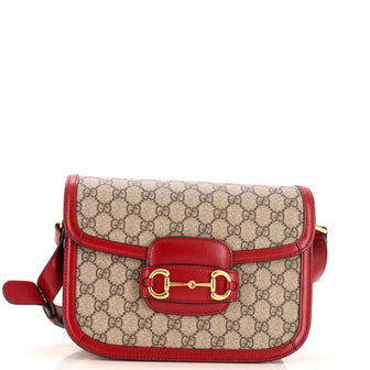 Gucci Horsebit 1955 Shoulder Bag GG Coated Canvas Small