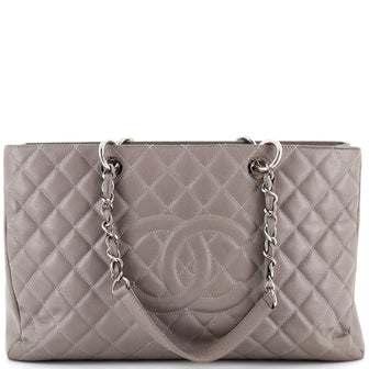 Chanel Grand Shopping Tote Quilted Caviar XL