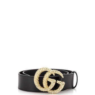 Gucci Scales GG Marmont Belt Leather Wide