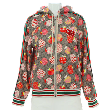 Gucci Women's Les Pommes Zip Track Jacket Polyester and Cotton Blend