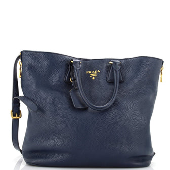 Prada Convertible Open Tote Vitello Daino Medium
