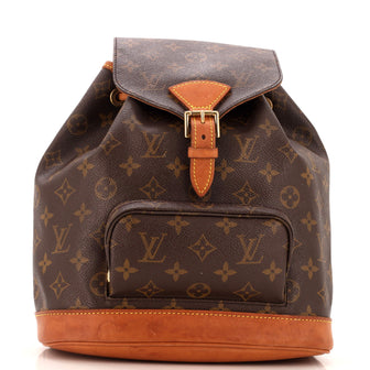 Louis Vuitton Vintage Montsouris Backpack Monogram Canvas MM