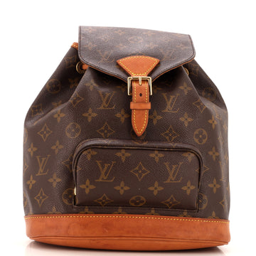 Louis Vuitton Vintage Montsouris Backpack Monogram Canvas MM
