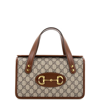 Gucci Horsebit 1955 Boston Bag GG Coated Canvas Small