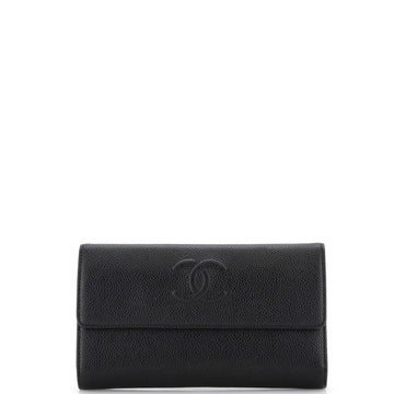 Chanel Timeless CC Continental Wallet Caviar Long