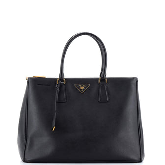 Prada Double Zip Lux Tote Saffiano Leather Large