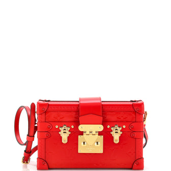 Louis Vuitton Petite Malle Handbag Monogram Vernis
