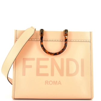 Fendi Sunshine Shopper Tote Leather Medium