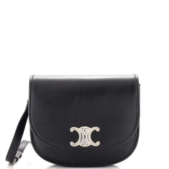 Celine Besace Triomphe Shoulder Bag Leather Medium