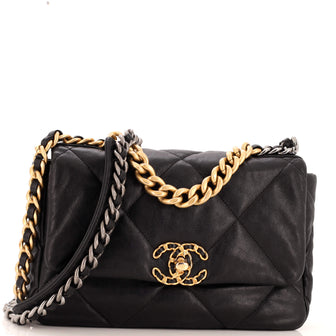 Chanel 19 Flap Bag Quilted Leather Medium