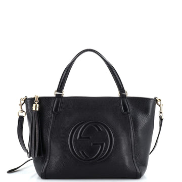 Gucci Soho Convertible Top Handle Bag Leather Small