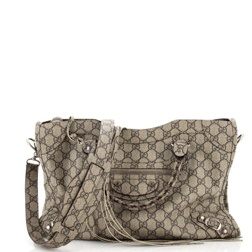 Gucci x Balenciaga The Hacker Project Neo Classic City Bag GG Coated Canvas Medium