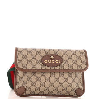 Gucci Neo Vintage Flap Belt Bag GG Coated Canvas