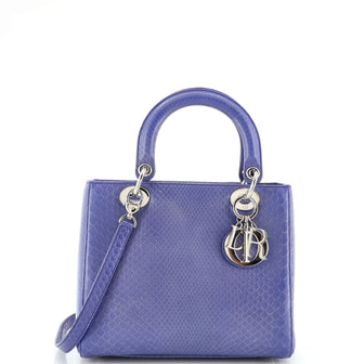 Christian Dior Lady Dior Bag Python Medium