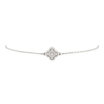 Van Cleef & Arpels Sweet Alhambra Bracelet 18K White Gold and Diamonds