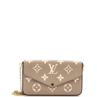 Louis Vuitton Felicie Pochette Bicolor Monogram Empreinte Giant