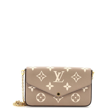 Louis Vuitton Felicie Pochette Bicolor Monogram Empreinte Giant
