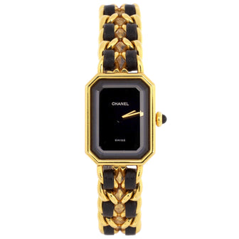 Chanel Premiere Rock Quartz Watch Plated Metal and Leather 20