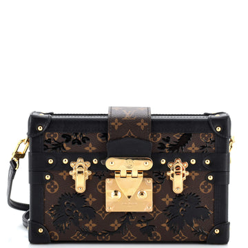 Louis Vuitton Petite Malle Handbag Limited Edition Blossom Monogram Canvas