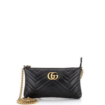 Gucci GG Marmont Chain Shoulder Bag Matelasse Leather Mini