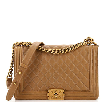 Chanel Boy Flap Bag Quilted Lambskin Large
