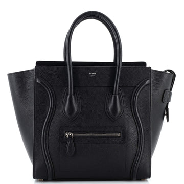 Celine Luggage Bag Grainy Leather Micro