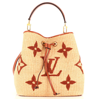 Louis Vuitton NeoNoe Handbag Monogram Giant Raffia MM