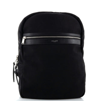 Saint Laurent City Laptop Backpack Canvas