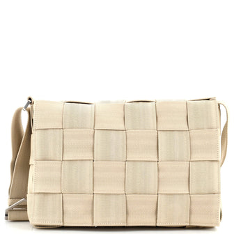 Bottega Veneta Cassette Crossbody Bag Maxi Intrecciato Fabric Large