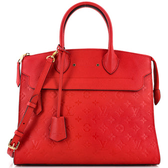 Louis Vuitton Pont Neuf Handbag Monogram Empreinte Leather GM