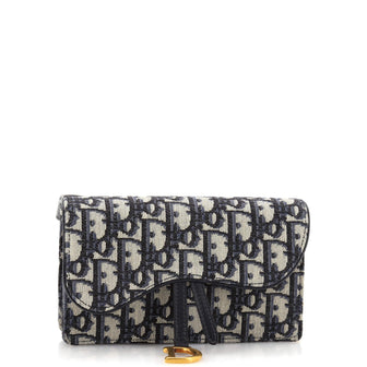 Christian Dior Saddle Rectangular Belt Bag Oblique Canvas