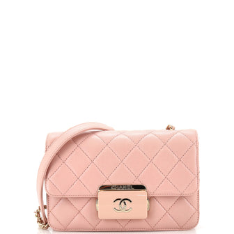 Chanel Beauty Lock Flap Bag Quilted Sheepskin Mini