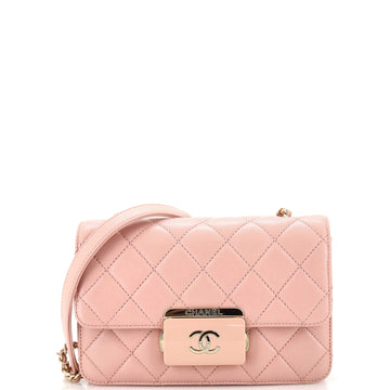 Chanel Beauty Lock Flap Bag Quilted Sheepskin Mini