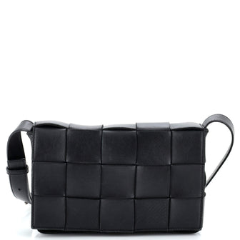 Bottega Veneta Cassette Crossbody Bag Maxi Intrecciato Leather Small