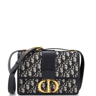 Christian Dior 30 Montaigne Flap Bag Oblique Canvas
