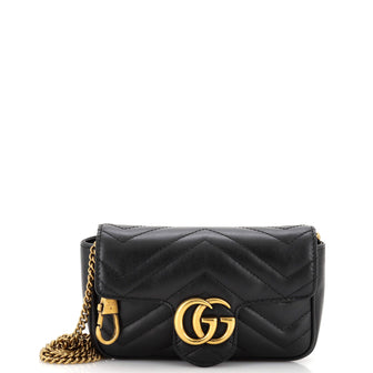 Gucci GG Marmont Flap Bag Matelasse Leather Super Mini