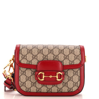 Gucci Horsebit 1955 Shoulder Bag GG Coated Canvas Mini