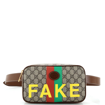 Gucci Fake/Not Zip Belt Bag Printed GG Coated Canvas