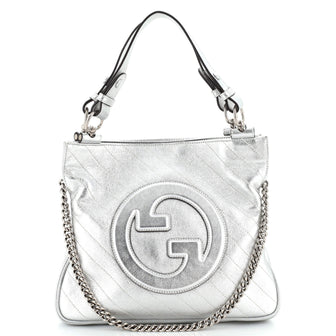 Gucci Blondie NM Tote Diagonal Quilted Leather Small