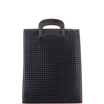 Christian Louboutin Trictrac Portfolio Bag Leather and Spiked Leather Large