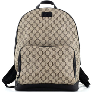 Gucci Zip Pocket Backpack GG Coated Canvas Medium