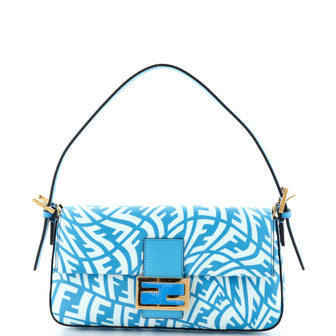 Fendi Baguette 1997 Bag Vertigo Zucca Coated Canvas