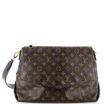 Louis Vuitton Braided Handle Beaubourg Handbag Monogram Canvas MM