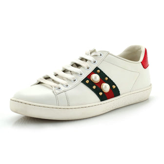 Gucci Ace Sneakers Embellished Leather