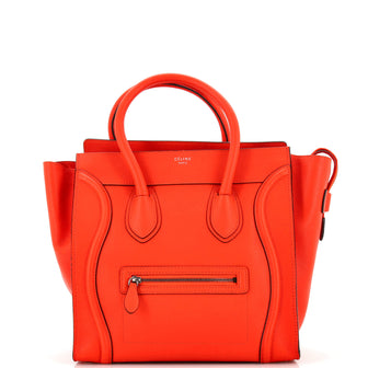 Celine Luggage Bag Grainy Leather Mini