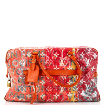 Louis Vuitton Pulp Weekender Bag PVC Over Monogram Denim PM